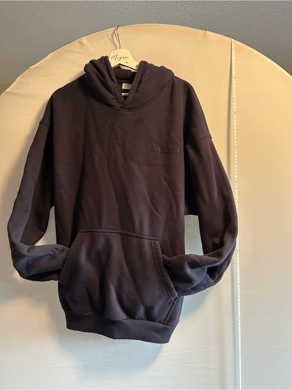 Comfort Embroidered Pullover Hoodie - Brown